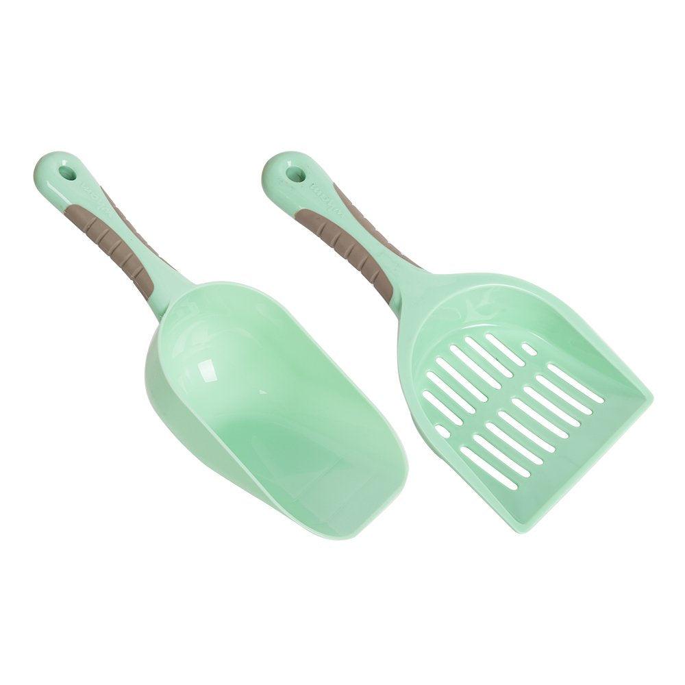 Bosonshop Plastic Pet Supplies Set Cat Kitten Dog Litter Tray, Bowl, Litter Scoop and Food Scoop