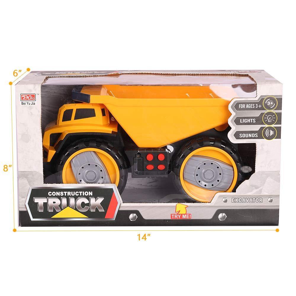 Bosonshop Battery Powered Construction Vehicle Truck Push Engineering Toy Cars Children Kid Toys