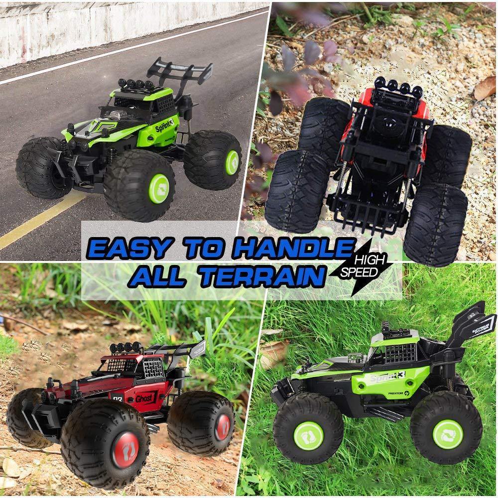 Bosonshop 2.4GHz RC Off-Road DIY Vehicles 1:28 High Speed Climbing Truck Car