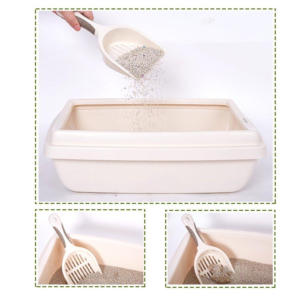 Bosonshop Plastic Pet Supplies Set Cat Kitten Dog Litter Tray, Bowl, Litter Scoop and Food Scoop