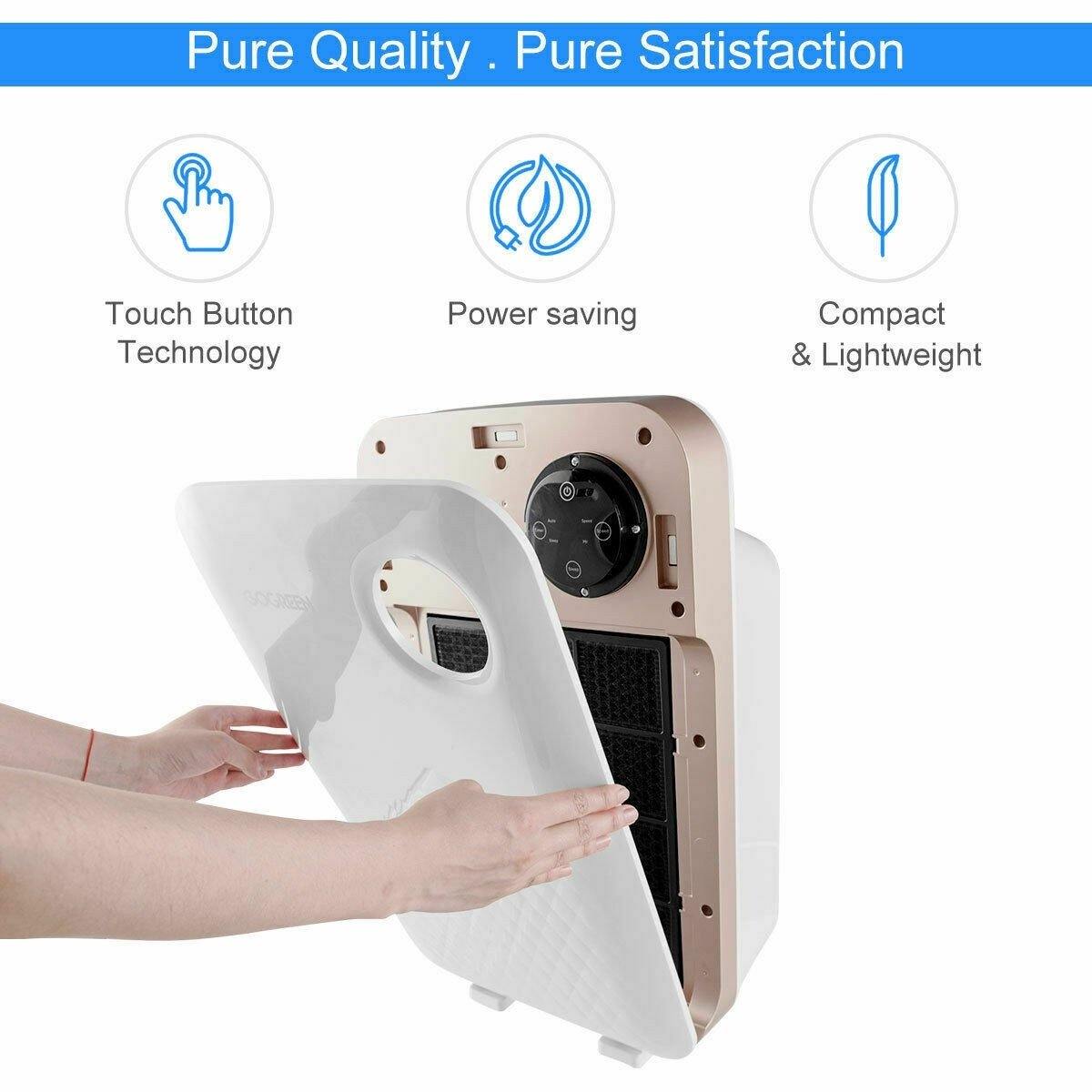 Air Purifier with True HEPA Activated Carbon Filter - Bosonshop