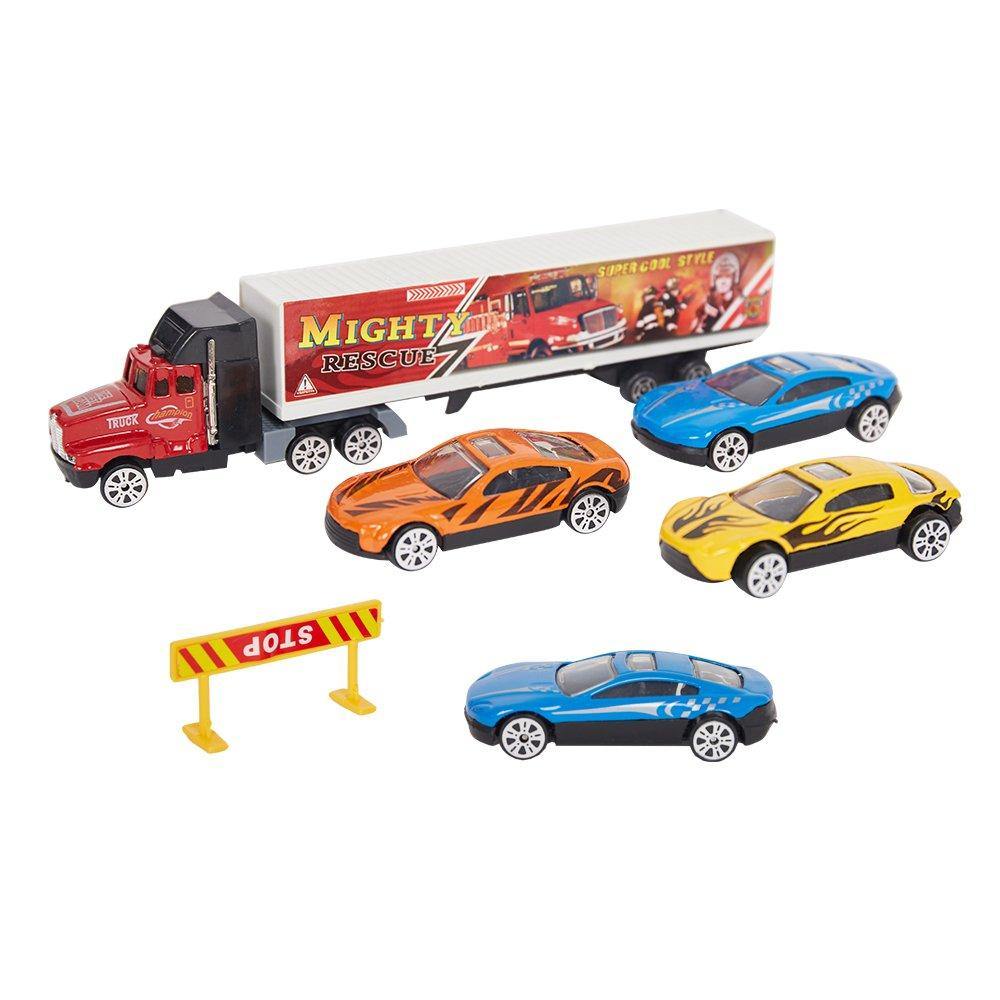 Bosonshop Transporter Vehicle with Die Cast Metal Truck Car