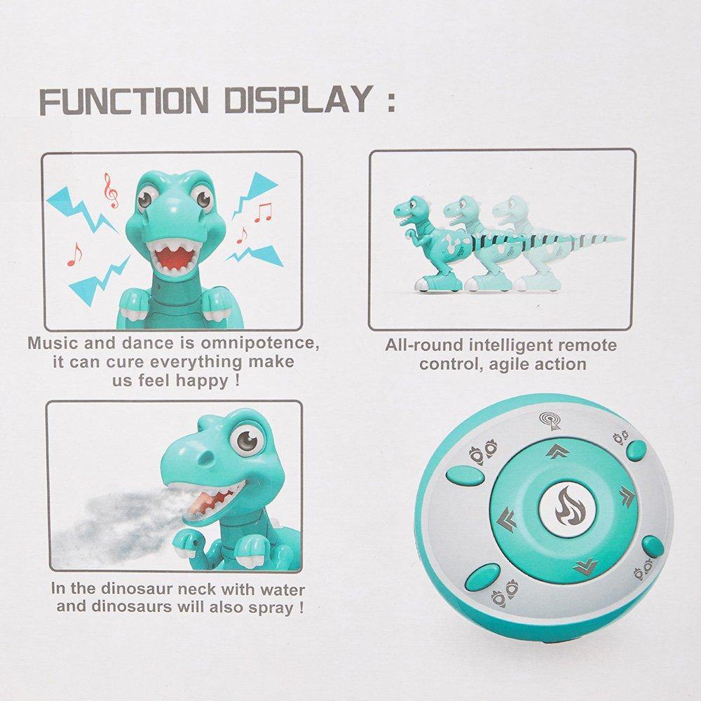 Bosonshop Kids Remote Control Interactive Spraying Water Dinosaur