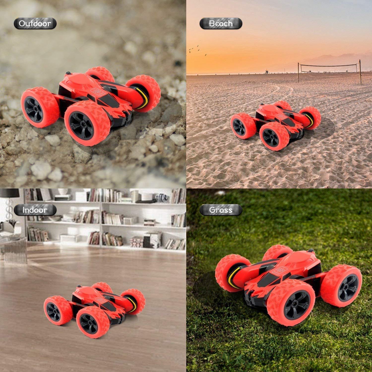 Bosonshop 2.4G Stunt RC Car Double Sided Rotating Tumbling 4WD Remote Control Monster Truck