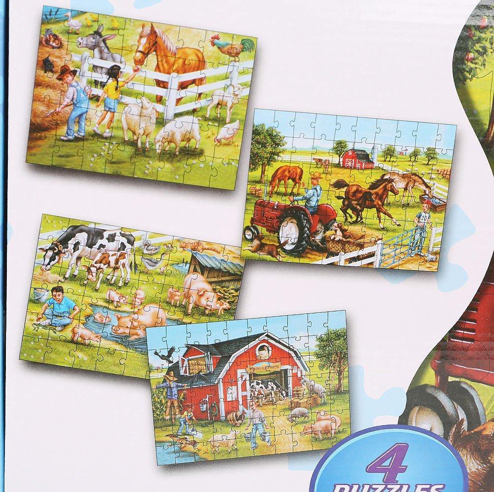 Bosonshop Kids DIY Puzzle Farm Toy Jigsaw Puzzles