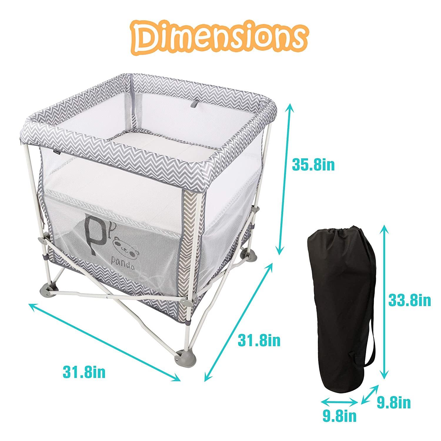 4 in 1 - Baby Portable Crib | Newborn Bedside Sleeper Bassinet | Folding Playpen | Infant Jumper, with Skin-Friendly - Bosonshop