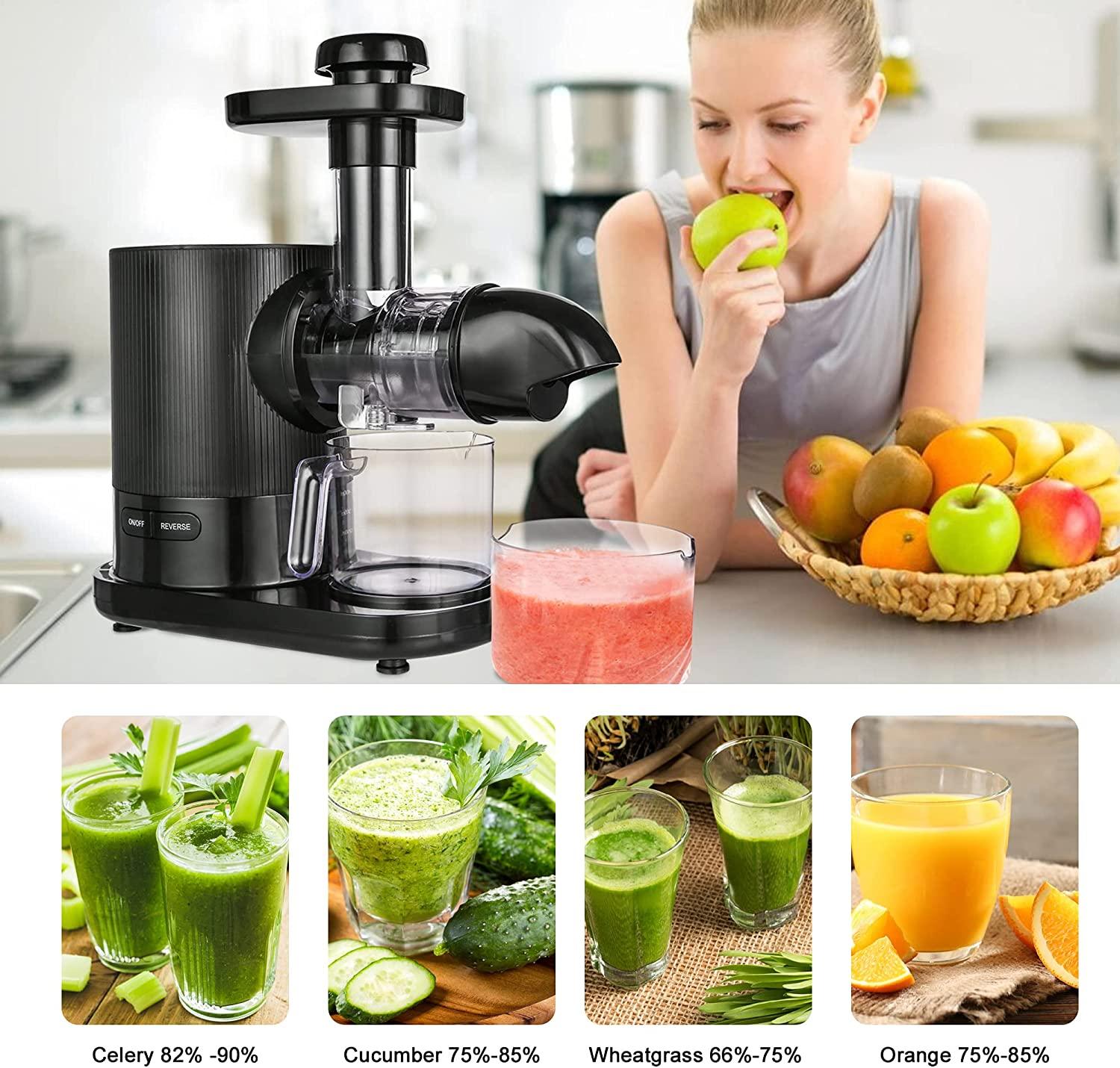 Centrifugal Juicer with 304 Stainless-Steel Filter, 2 Speeds, BPA-Free, High Juice Yield, Dishwasher Safe, 150W Low-Speed Celery Juicer - Bosonshop