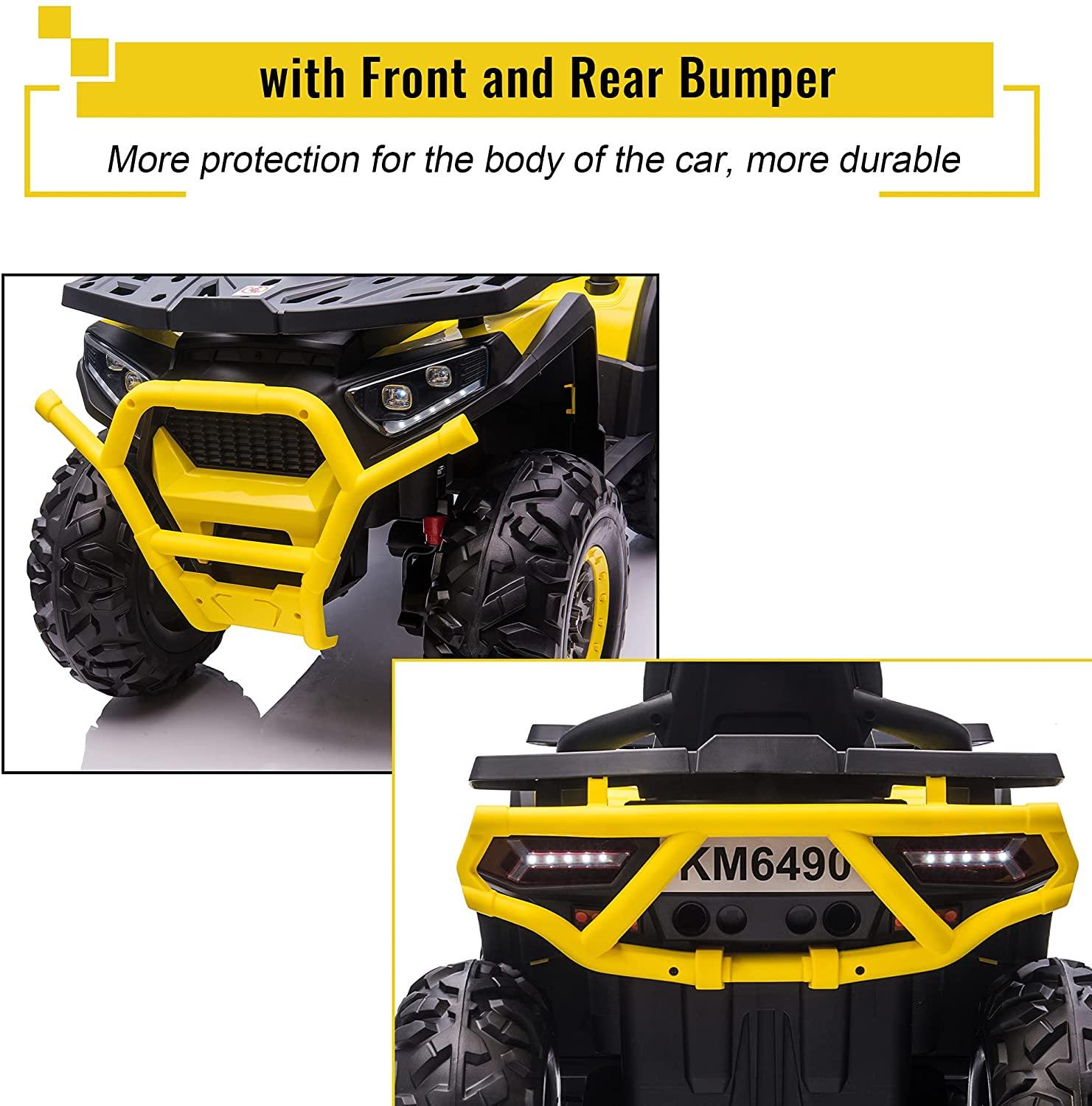 12 V Kids Electric 4-Wheeler ATV Quad with MP3 and LED Lights - Bosonshop