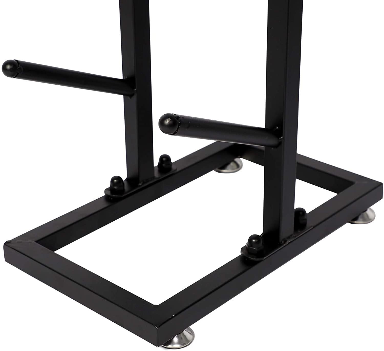 Ball Storage Rack 5-Layer Basketball Holder Shelf Sports Equipment Organizer Iron Black 15.8" X 9.9" X 61" - Bosonshop