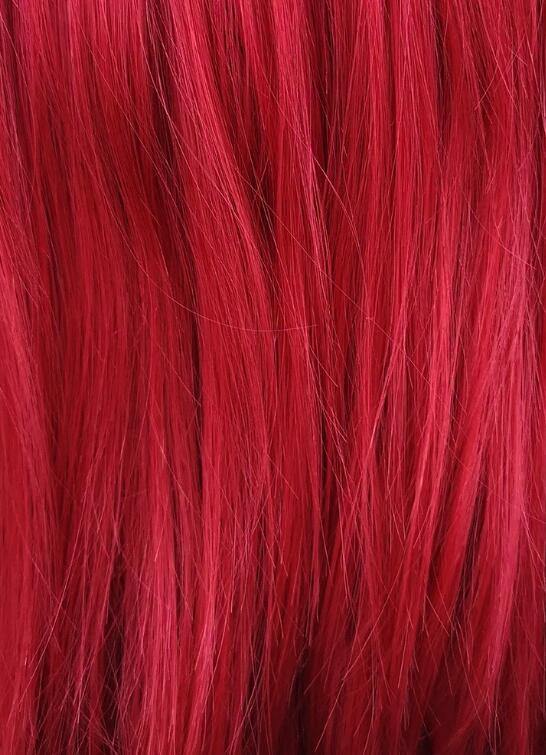 Straight Red Lace Front Synthetic Wig - Bosonshop