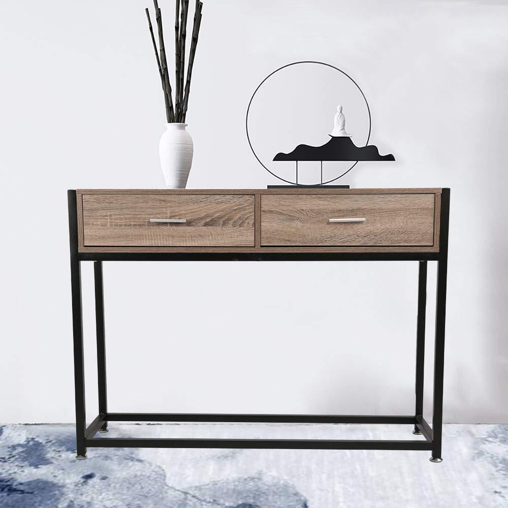 Bosonshop Console Entryway Sofa Coffee Tables with Drawers