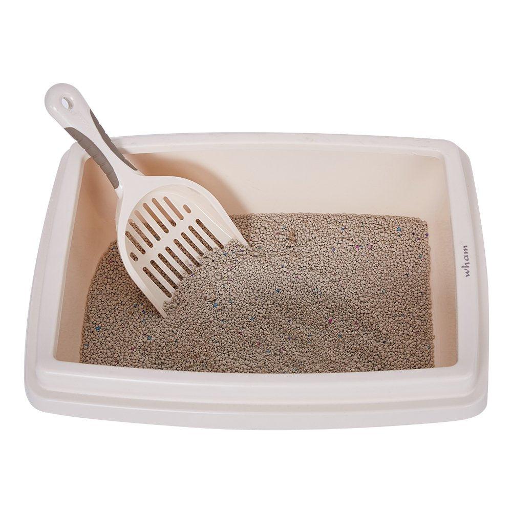 Bosonshop Plastic Pet Supplies Set Cat Kitten Dog Litter Tray, Bowl, Litter Scoop and Food Scoop