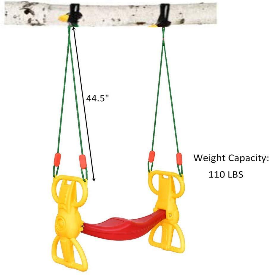 Bosonshop Multi-Child Swing Set Back to Back Rider Glider