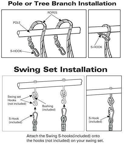 Bosonshop Multi-Child Swing Set Back to Back Rider Glider