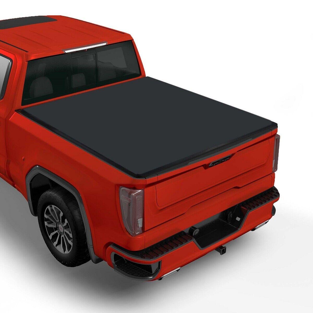 6.4Ft Roll Up Soft Tonneau Cover Truck Bed for 2002-2018 Dodge Ram 1500 - Bosonshop