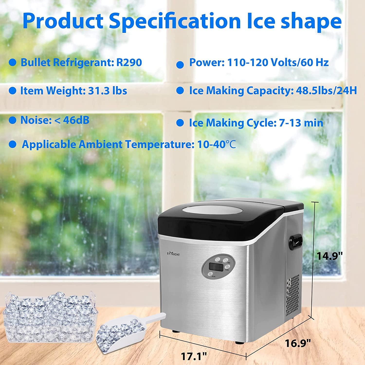 Portable Countertop Ice Maker Machine with Self-Cleaning Function - Bosonshop