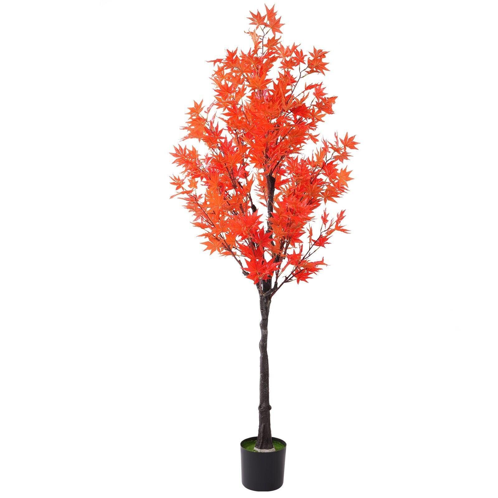 (Out of Stock) 5.2' Autumn Maple Artificial Tree Plastic PEVA Leaf Home Decoration - Bosonshop