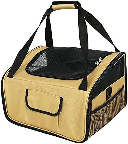 (Out of Stock) Travel Pet Carrier Portable Soft-Sided Pet Bag for Small Dogs and Cats, Beige - Bosonshop