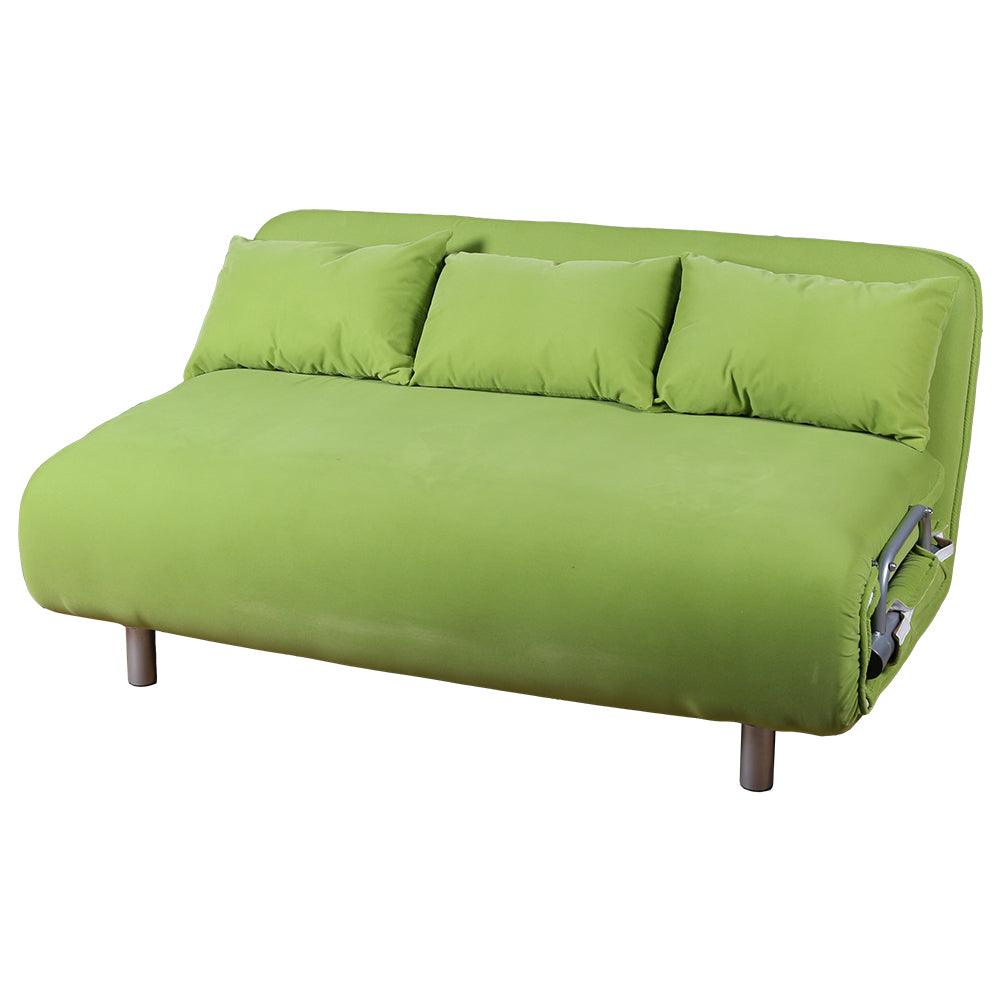 (Out of Stock) Foldable 3 persons Sofa Bed Sleeper Leisure Recliner, Green - Bosonshop