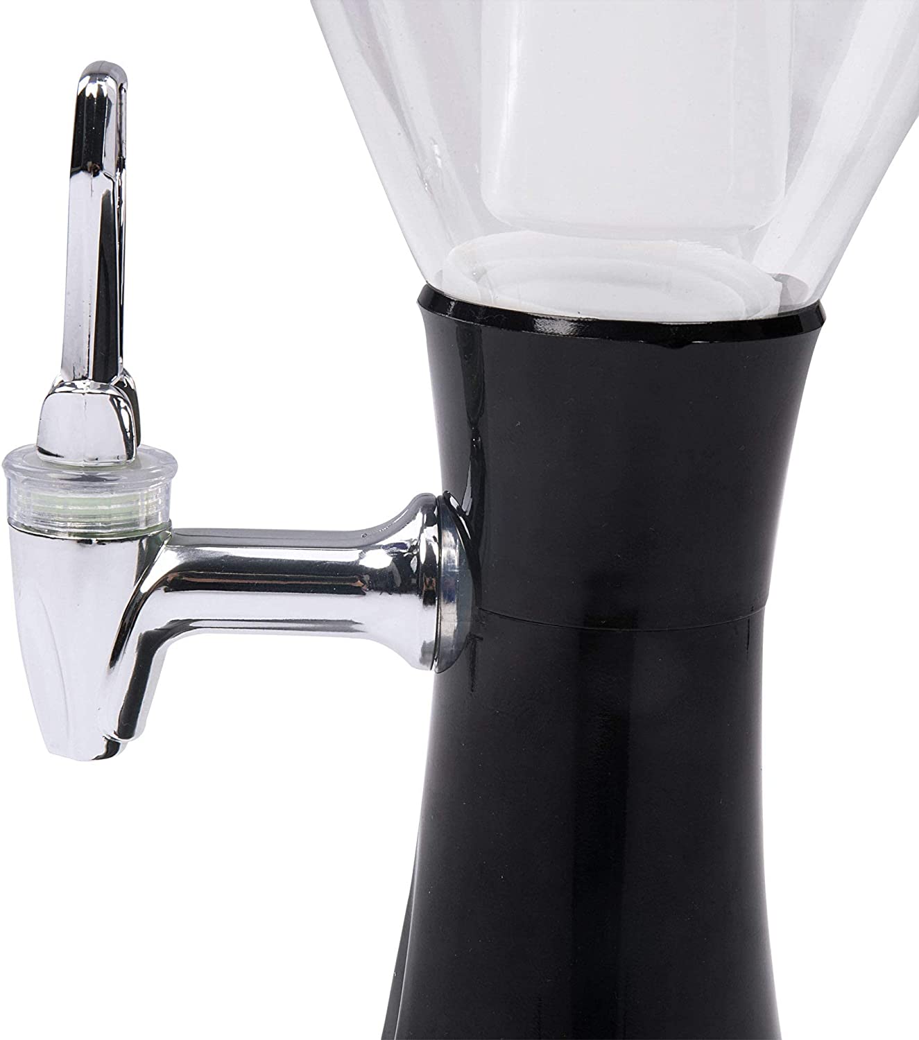 3L Draft Beer Tap Drink Beverage Dispenser Plastic w/ LED Lights & Ice Tube Keep Cold for Birthday Party Bar - Bosonshop