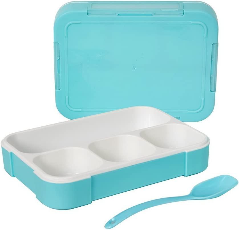 (Out of Stock) Kids Children Bento Lunch Box Eco-Friendly BPA Free Leakproof Container, 2PCS, Blue - Bosonshop