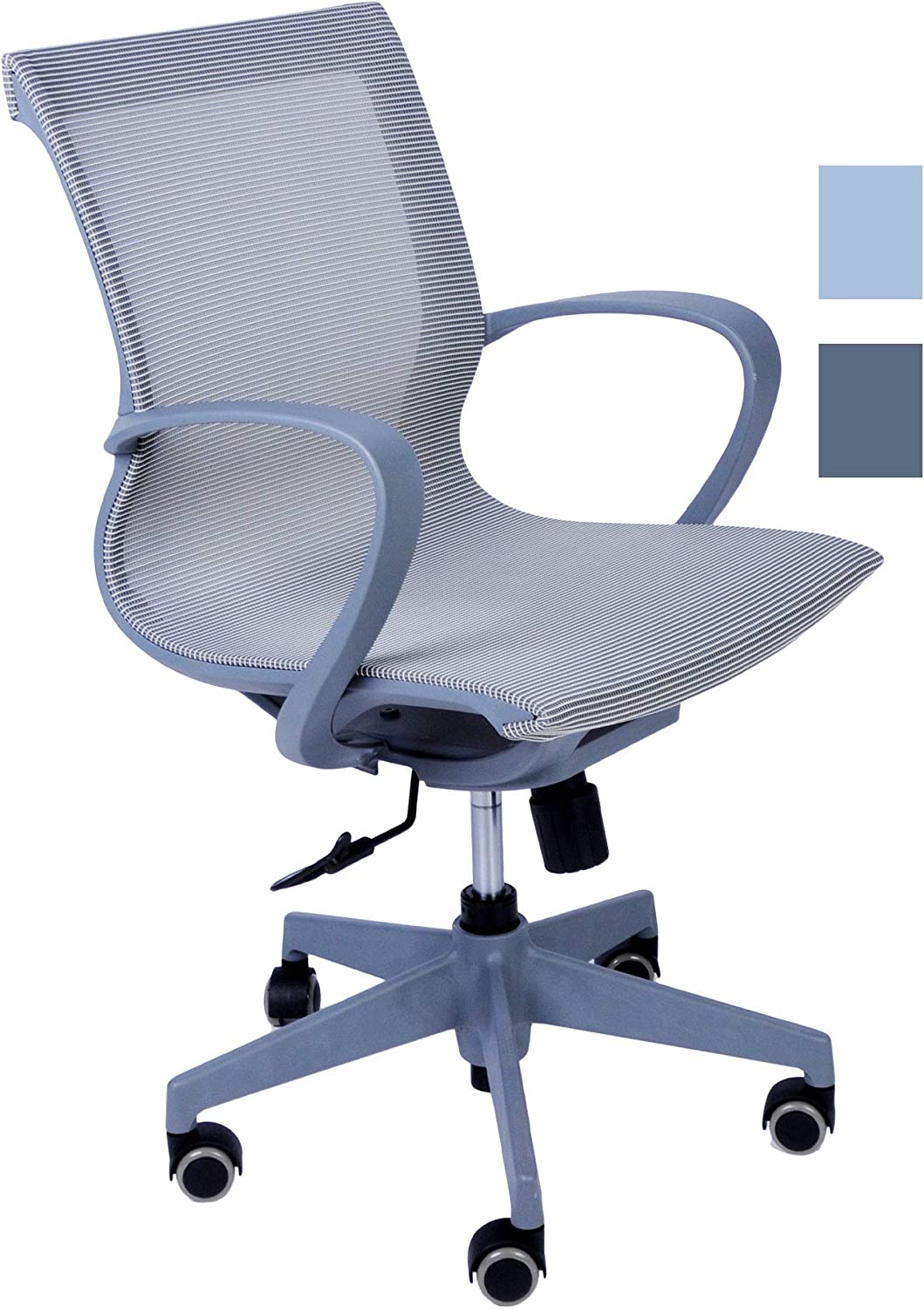 Office Mesh Chair Ergonomic Desk Chair with Armrest and 5 Swivel Casters - Bosonshop