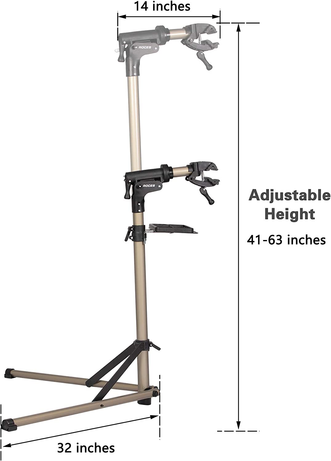 Foldable Portable Bike Repair Work Stand Adjustable Height Bicycle Mechanics Workstand, Up to 60lbs - Bosonshop