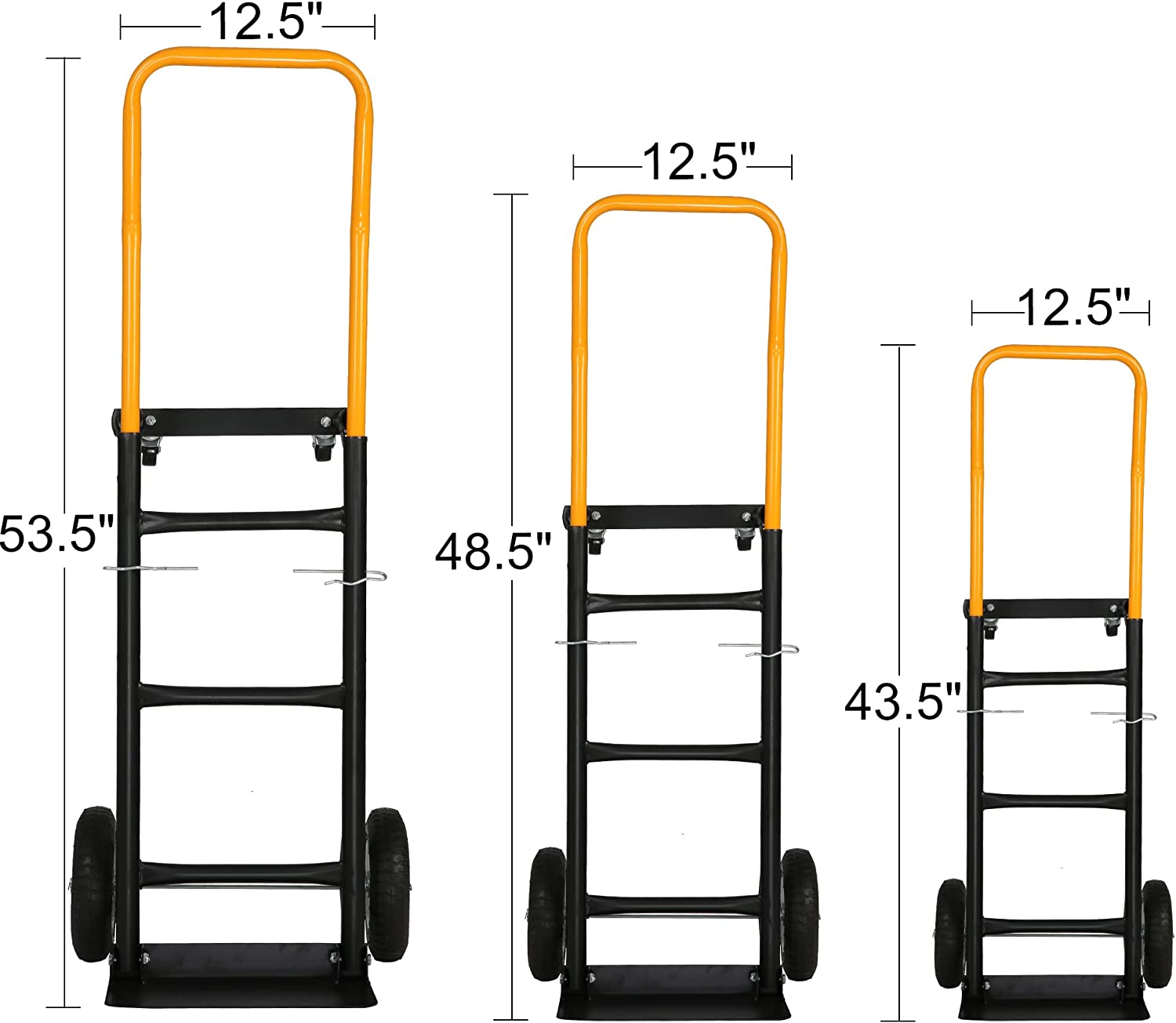 2-in-1 Convertible Multipurpose Dolly/Cart Hand Truck Heavy Duty Platform Cart with Swivel Wheels 330 Lbs Capacity - Bosonshop