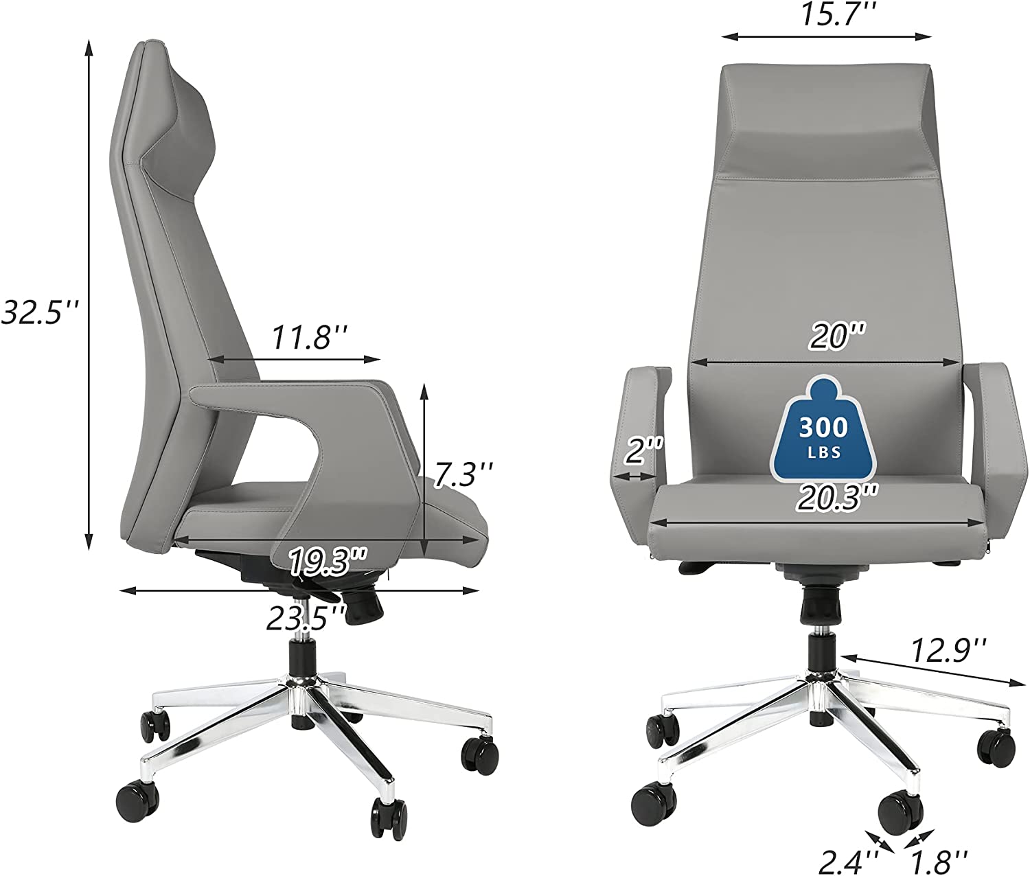 Swivel Chair Swivel Office Desk Chair with Arm Office and Computer Chair - Bosonshop