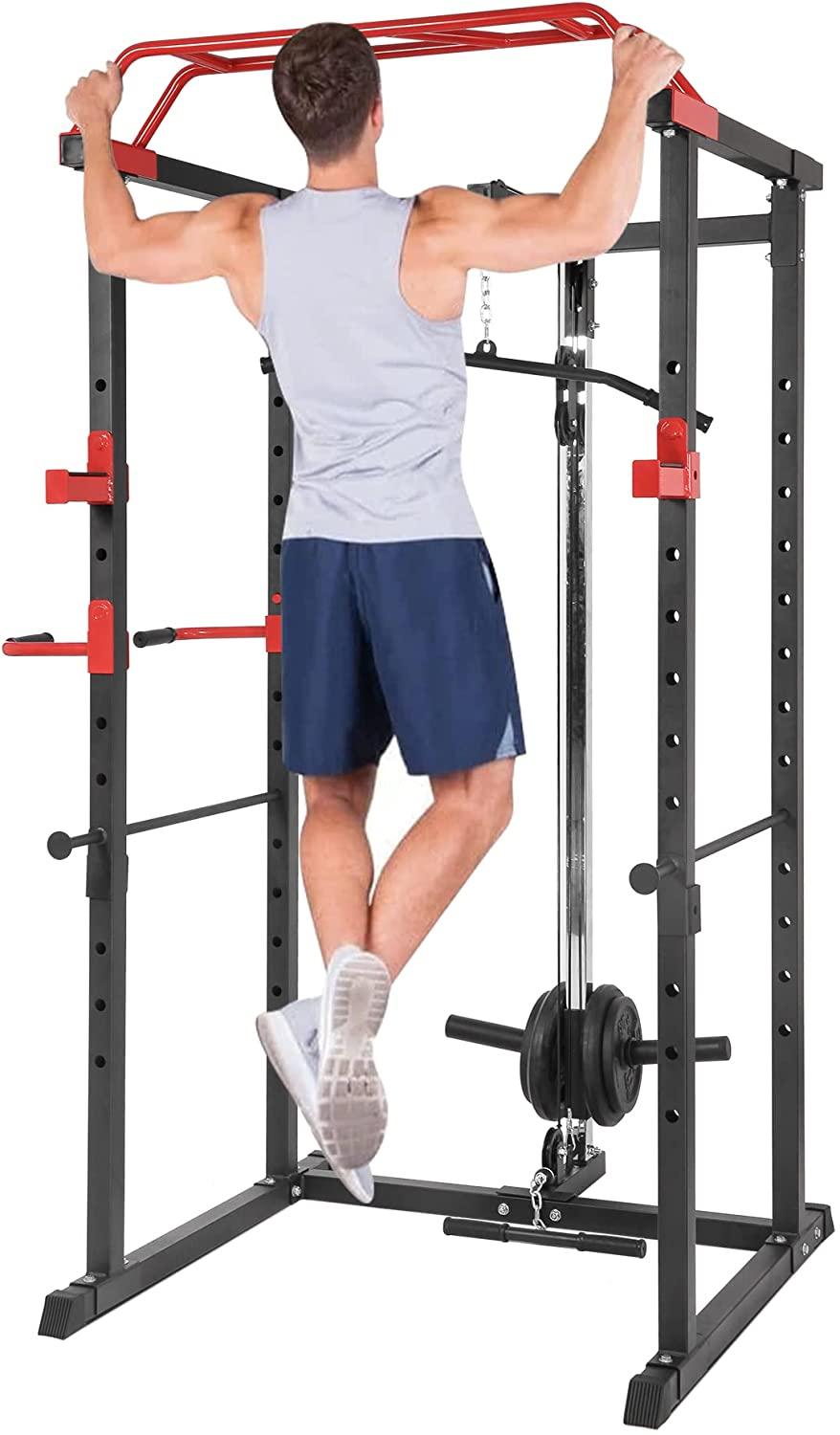 (Out of Stock) Full Body Train Power Rack Squat Cage, Fitness Smith Cage System - Bosonshop