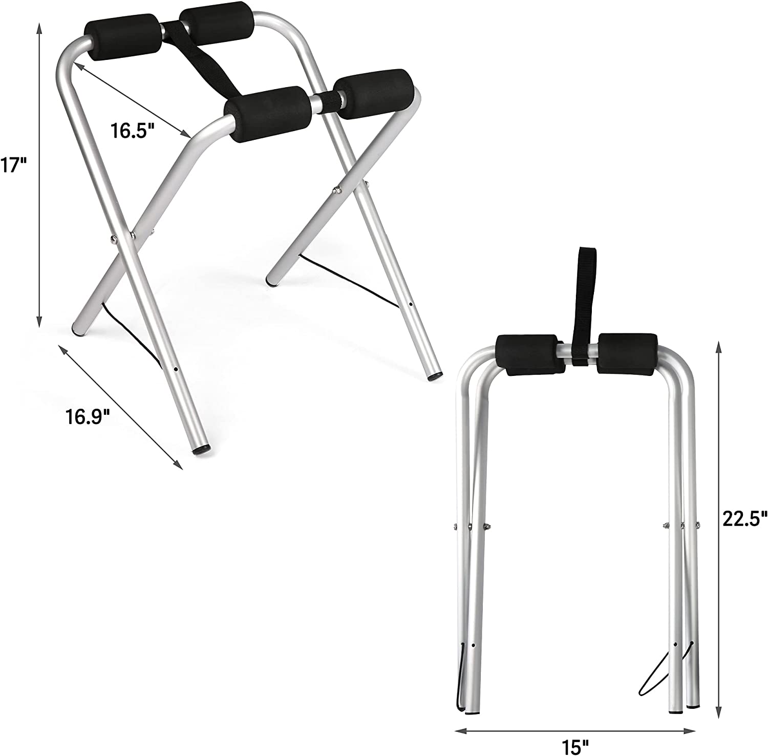 2-Pack Kayak Storage Rack 165 Lbs Capacity Freestanding Kayak Stand - Bosonshop