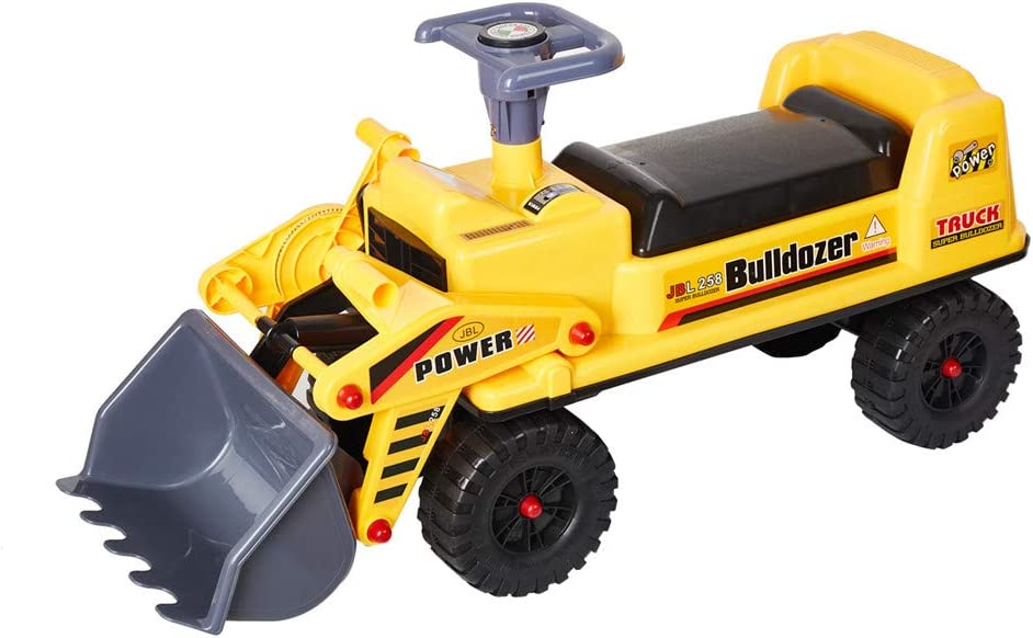 Ride-On Bulldozer Truck Toy Tractor Construction Vehicle for Kids Boys - Bosonshop