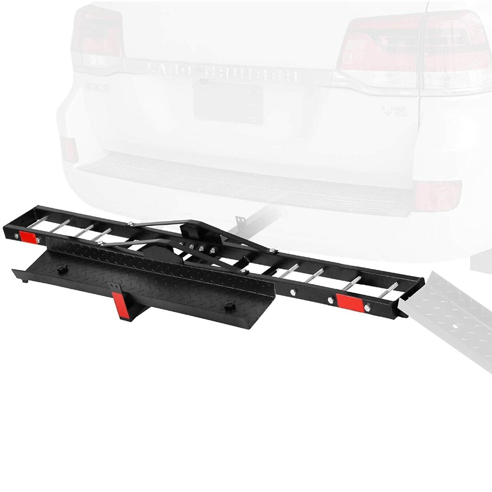 Heavy Steel Motorcycle Scooter Dirt Bike Carrier Rack 500 LBS, Anti-tilt Locking - Bosonshop