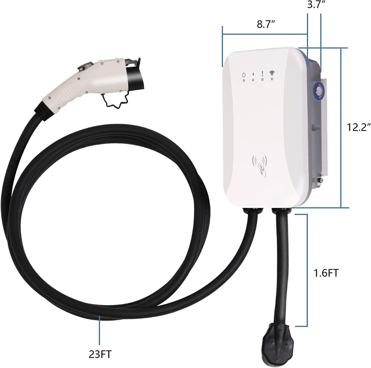 (Out of Stock) 40 Amp 240V Level 2 EV Charger with 25 ft. J1772 Cable, NEMA 14-50 Plug - Bosonshop