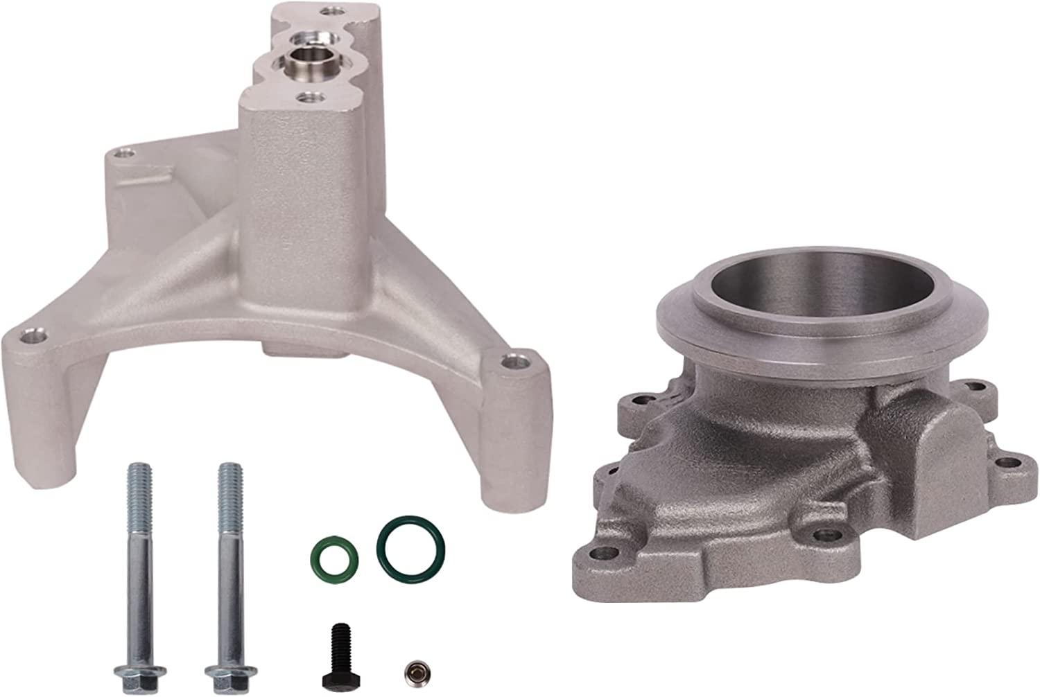 Turbo Non EBPV Pedestal Kit & Exhaust Outlet Housing w/O-rings & Bolts, 1998.5-1999.5 Ford 7.3L Power Stroke Diesel - Bosonshop