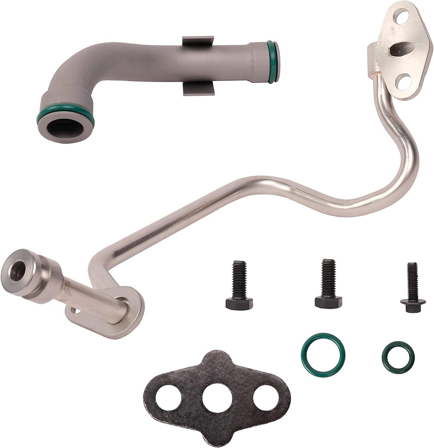 Turbo Oil Feed Line /Oil Return Line Kit for 2003-2010 Ford 6.0L Powerstroke Diesel F250 F350 F450 F550 - Bosonshop