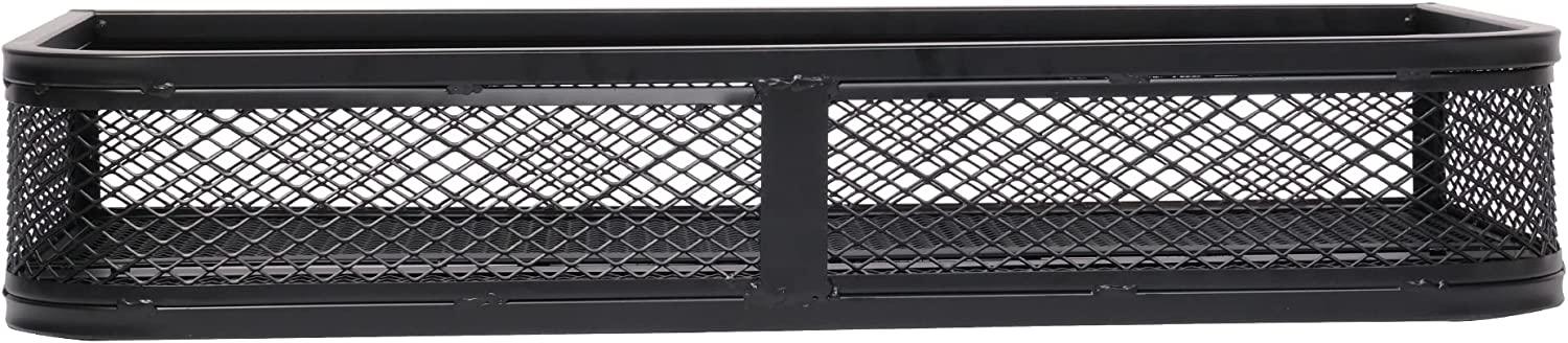 35.8"L x 17.1"W x 6.3"H ATV Front Basket Universal UTV Rear Rack Carrier Cargo Carrier Storage Basket, 500lbs Capacity - Bosonshop