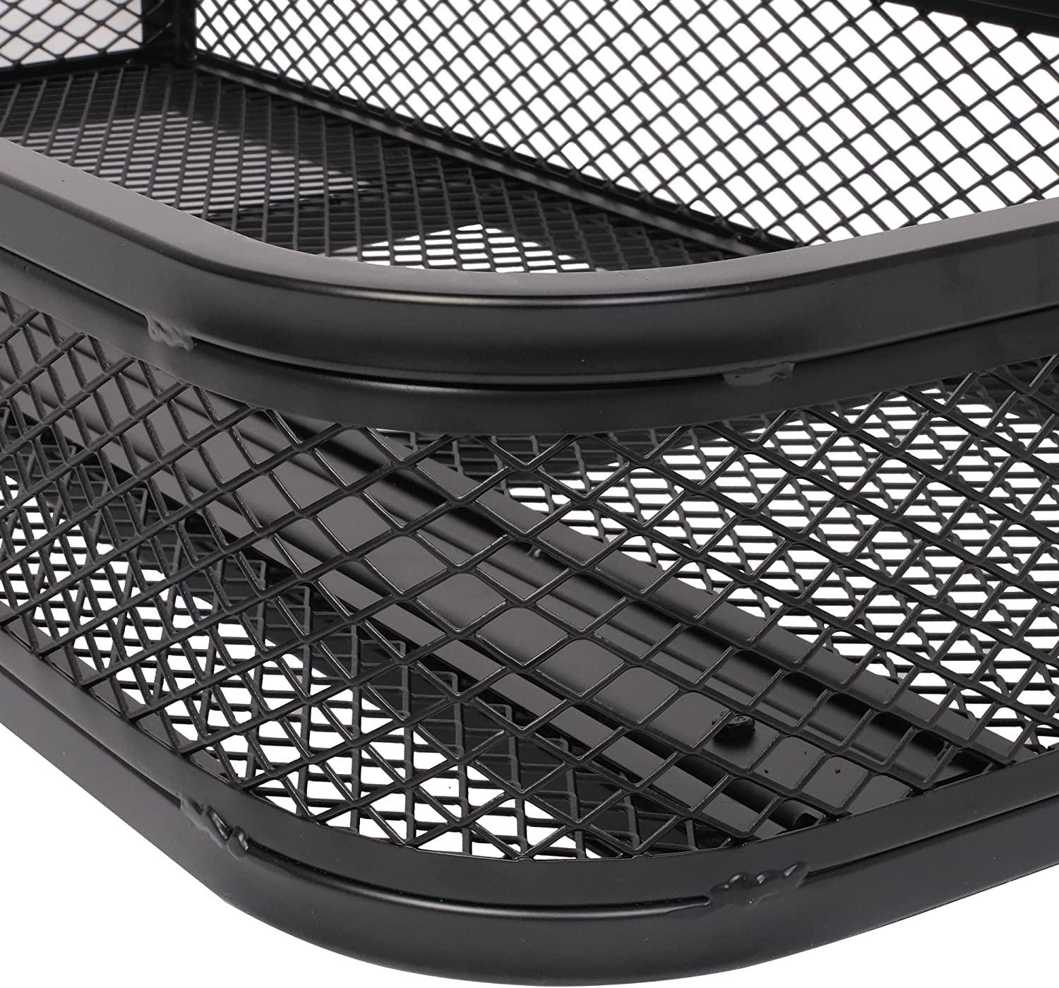 35.8"L x 17.1"W x 6.3"H ATV Front Basket Universal UTV Rear Rack Carrier Cargo Carrier Storage Basket, 500lbs Capacity - Bosonshop