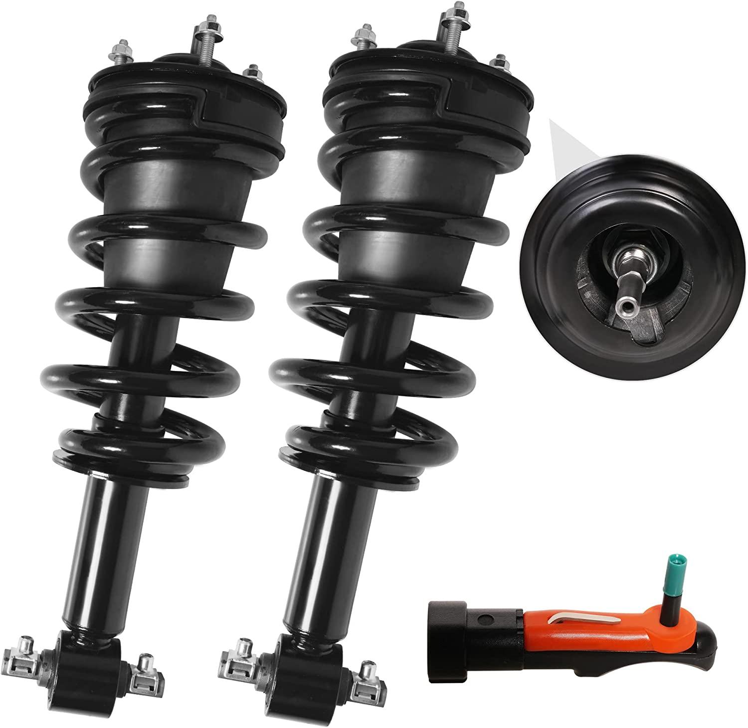 Set of 2 Front Complete Strut Assemblies with Coil Springs Replacement Struts Shocks - Bosonshop