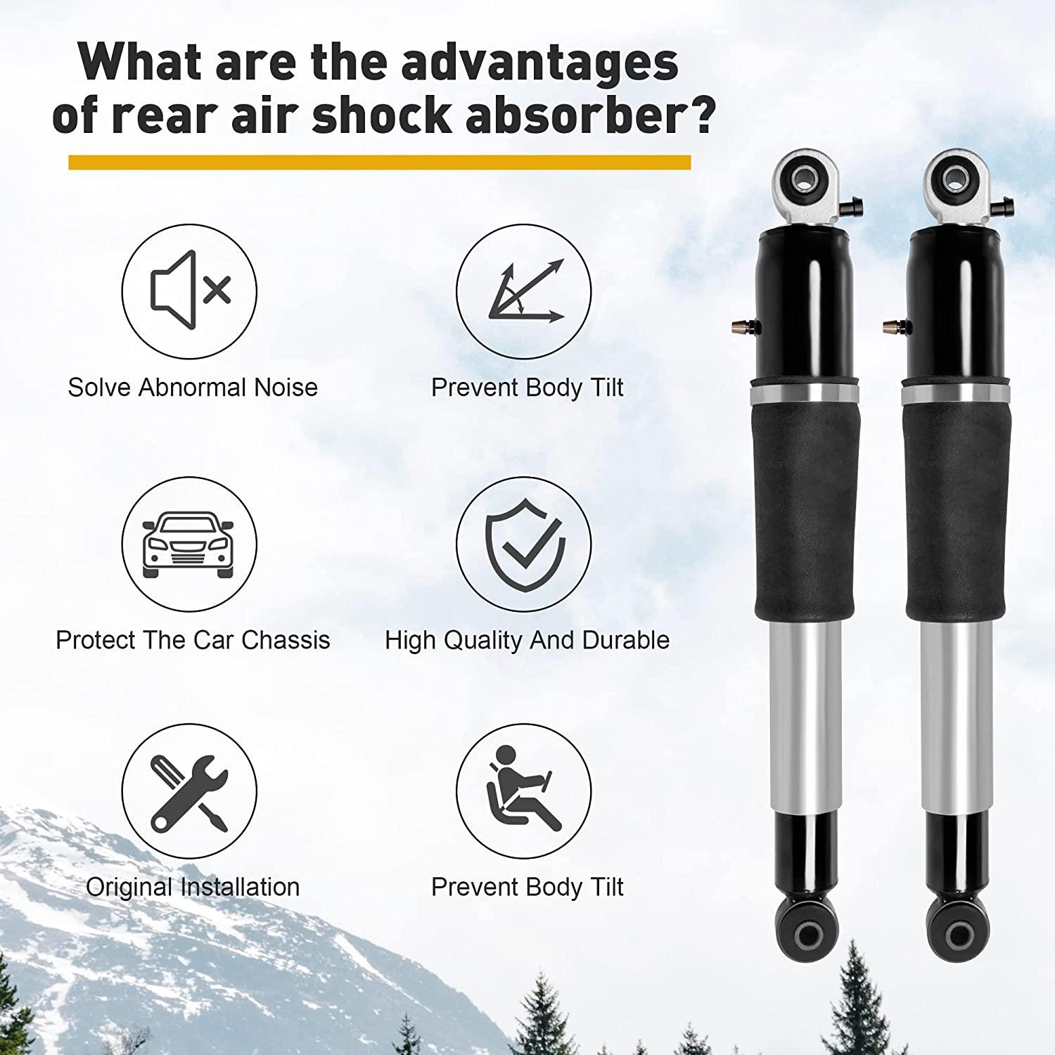 Rear Air Shock Absorber Set of 2, Car Suspension Shock Absorbers - Bosonshop