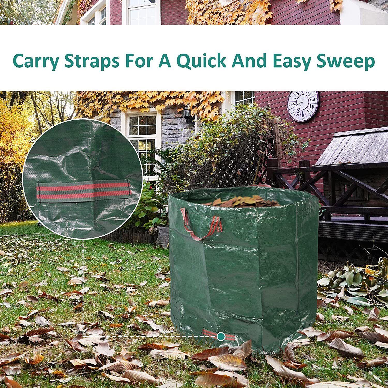 Leaf Scoop Hand Rake Set with Reuseable Garden Bag & 1 Pair Work Gloves for Collecting Leaves, Mulch and Debris - Bosonshop