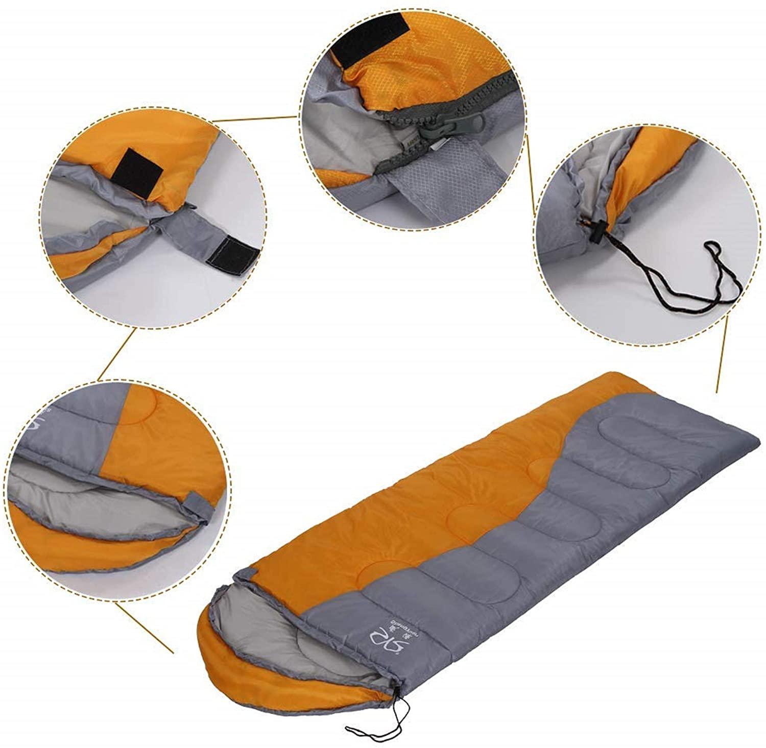 (Out of Stock) Lightweight Portable Waterproof Insulation Sleeping Bag Suit, Orange - Bosonshop