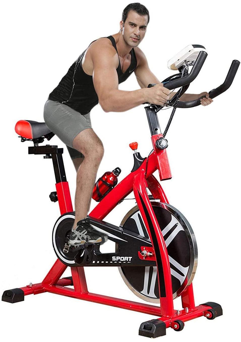 (Out of Stock) Upgraded Spinning Bike Home Fitness Equipment Indoor Silent Bicycle,Basic Sports Bike - Bosonshop