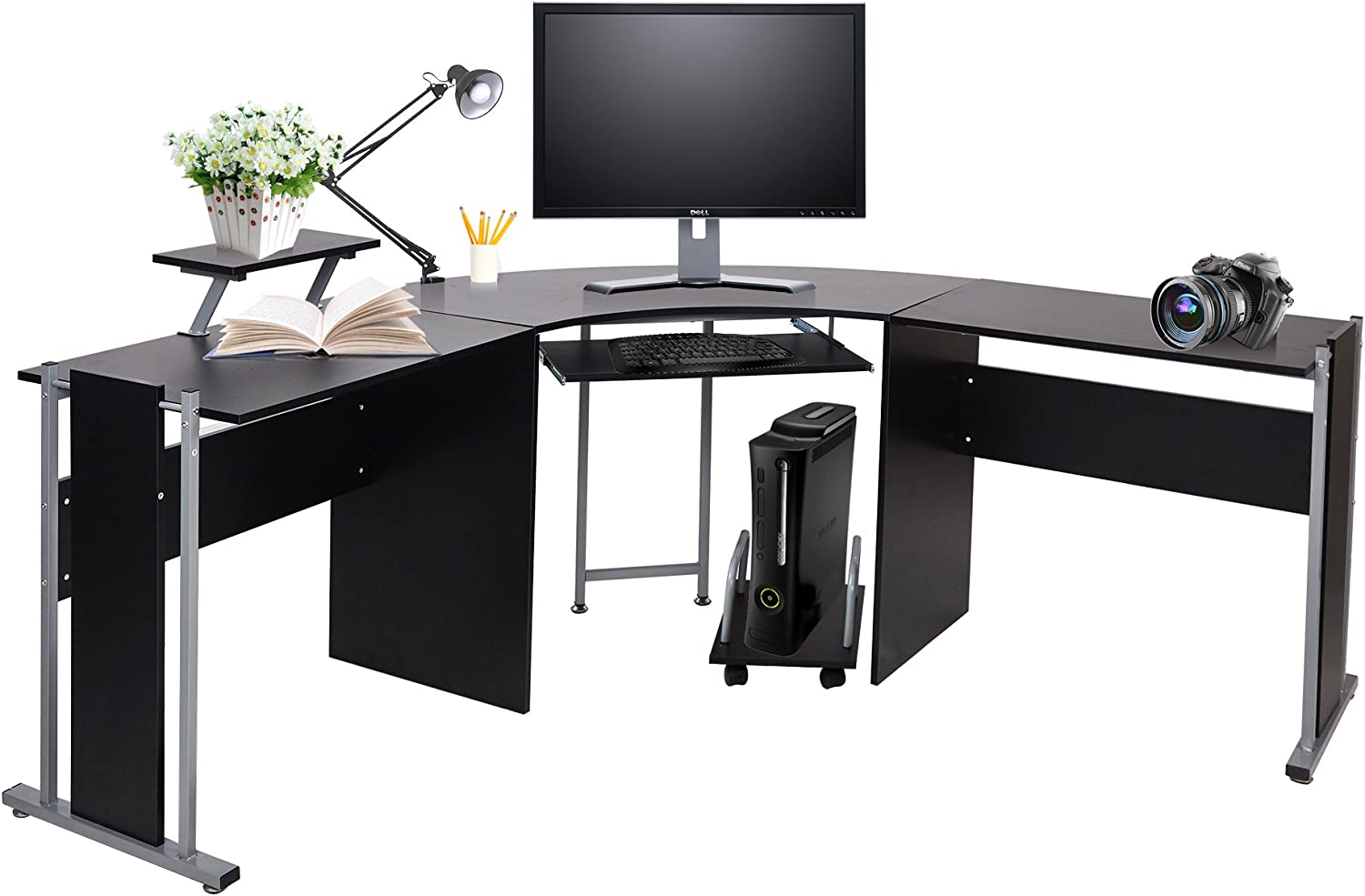 (Out of Stock) L-Shaped Gaming Desk, Large Corner Computer Desk for Home office - Bosonshop