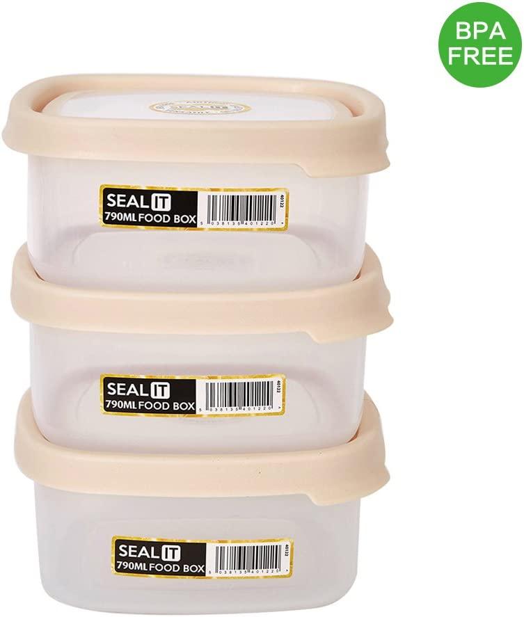 (Out of Stock) Food Storage Containers Food Container Set with Lids Wham Box, White, Seal IT - Bosonshop