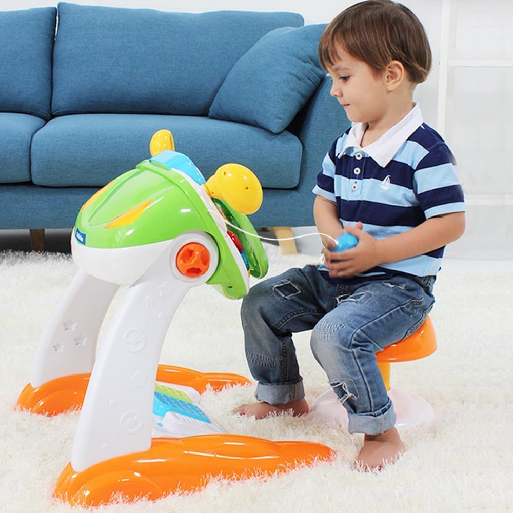 Kids Driving Simulate Ride on Toy Pretend Play Steering Wheel Toy for Toddlers - Bosonshop