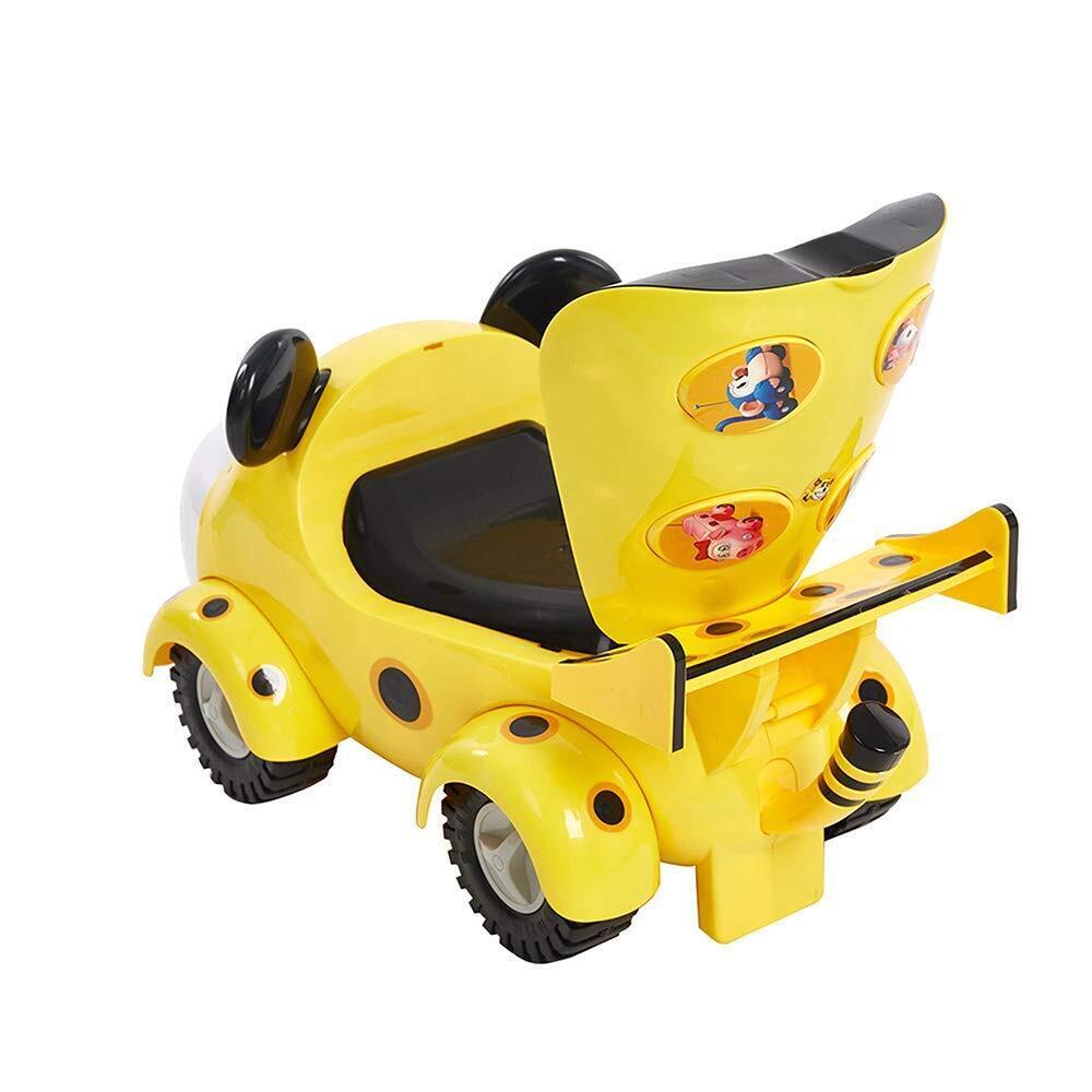 (Out of Stock) Cute Ride On Car for Toddlers to Enjoy Pushing and Riding Fun, with Backrest, Yellow - Bosonshop