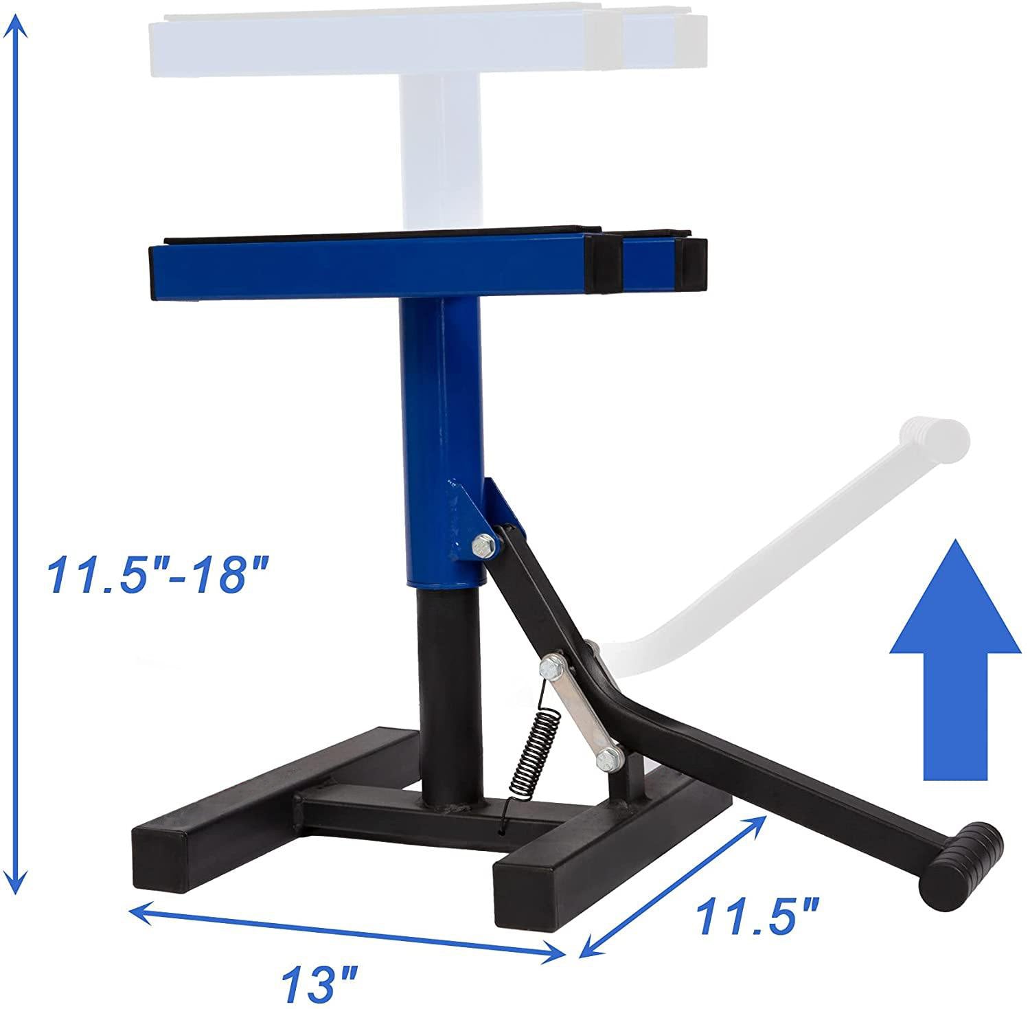 330LB Motorcycle Dirt Bike Stand Rack Lift Hoist Table Height Adjustable Lifting Stand - Bosonshop